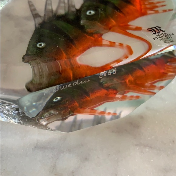 Y2K Mats Jonasson Coral Fish Crystal - Picture 3 of 8
